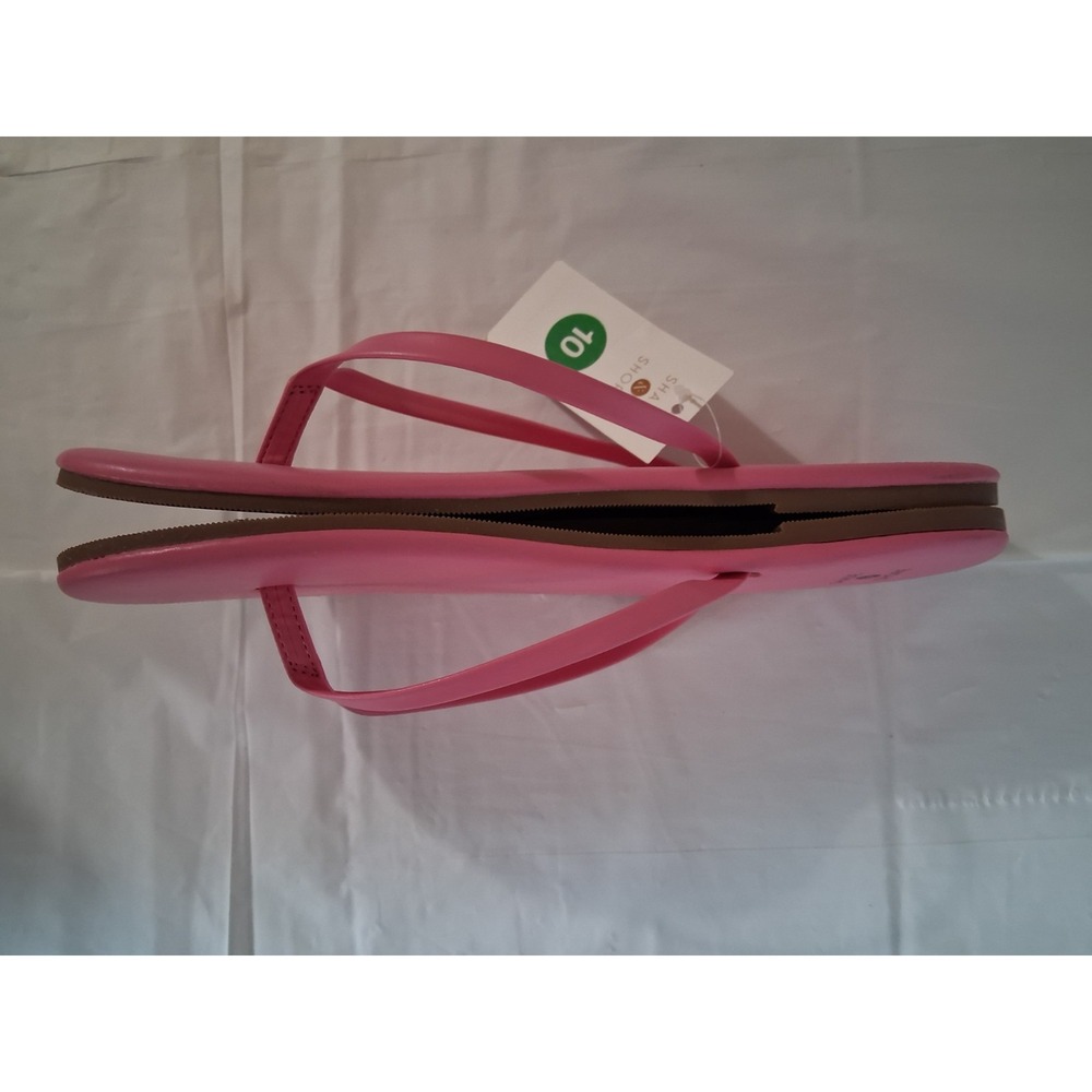 Shade & Shore Cali Pink Flip Flop Sandals Women Size‎ 10 NEW With Tags - Picture 4 of 6